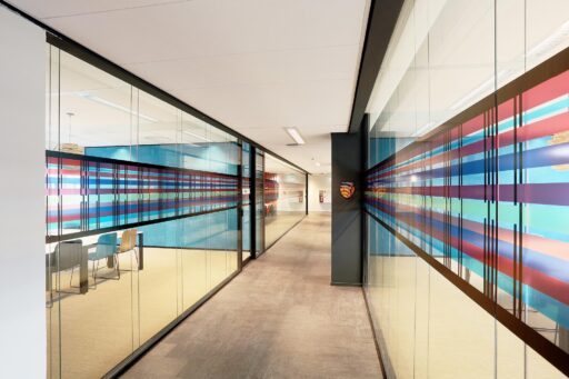 TWIN dubbelglas systeemwand